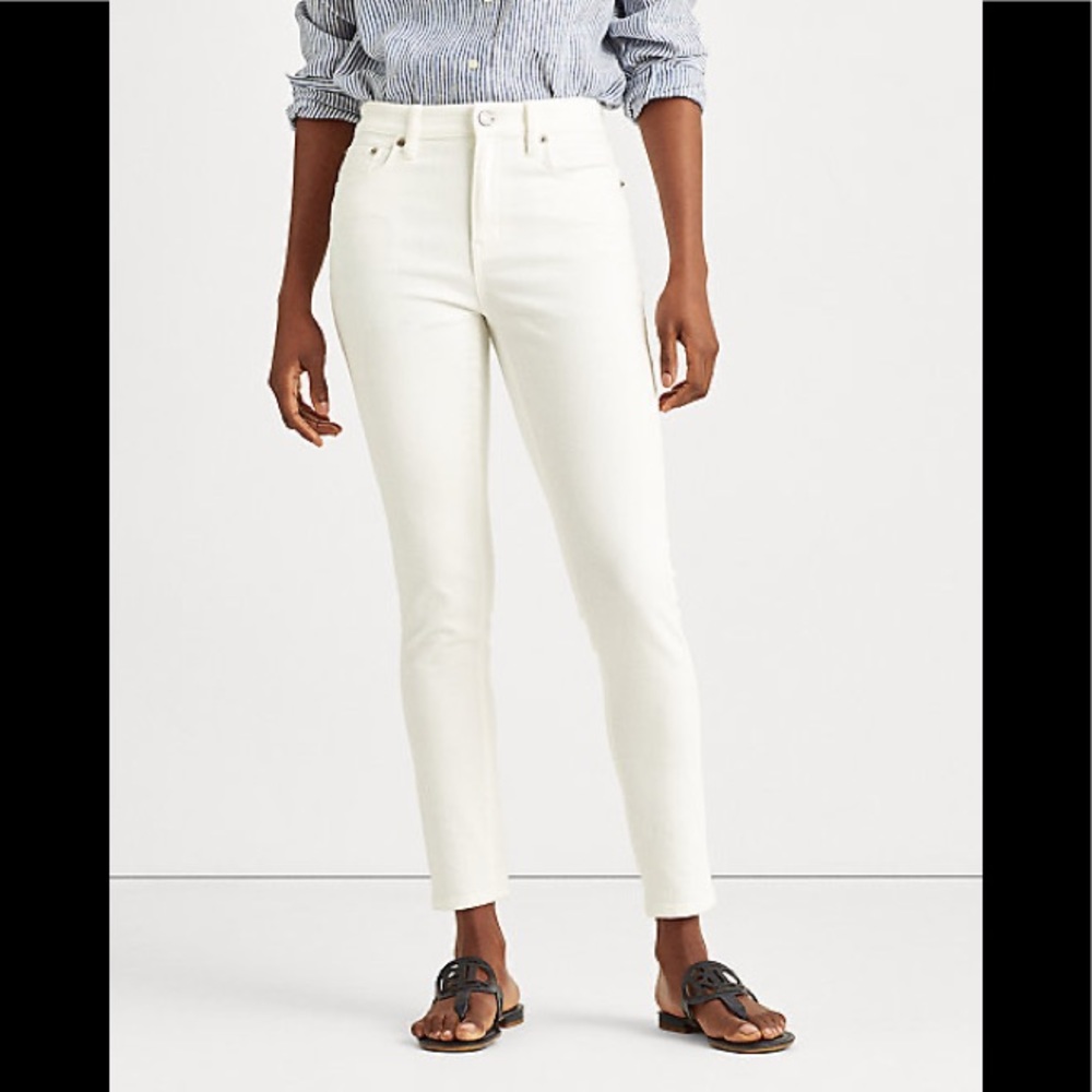 NWT Ralph Lauren Premier Skinny Cropped Jeans, 16